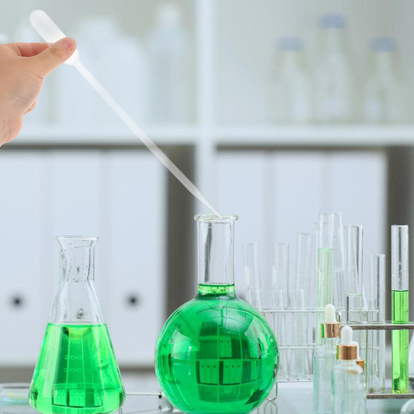 Essential Oils - 100 Adet Plastik Transfer Pipetleri, Kalınlaştırılmış