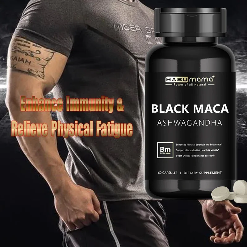 Herbal Supplement - Siyah Maca - Kas Oluşturucu Büyütme