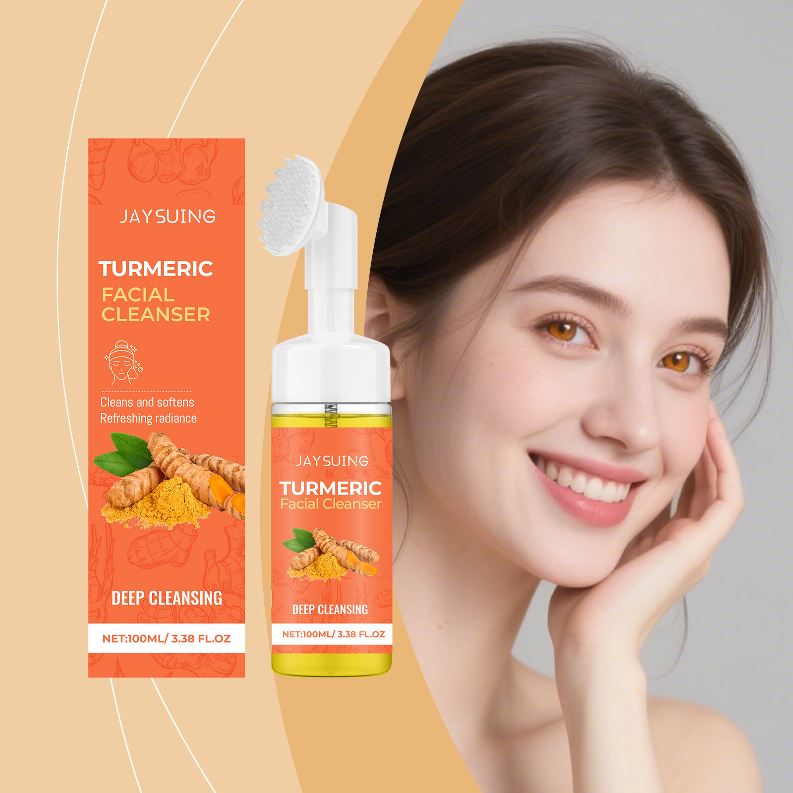 Turmeric - Zerdeçal Temizleme Köpüğü Derinlemesine Temizlik Gözenek
