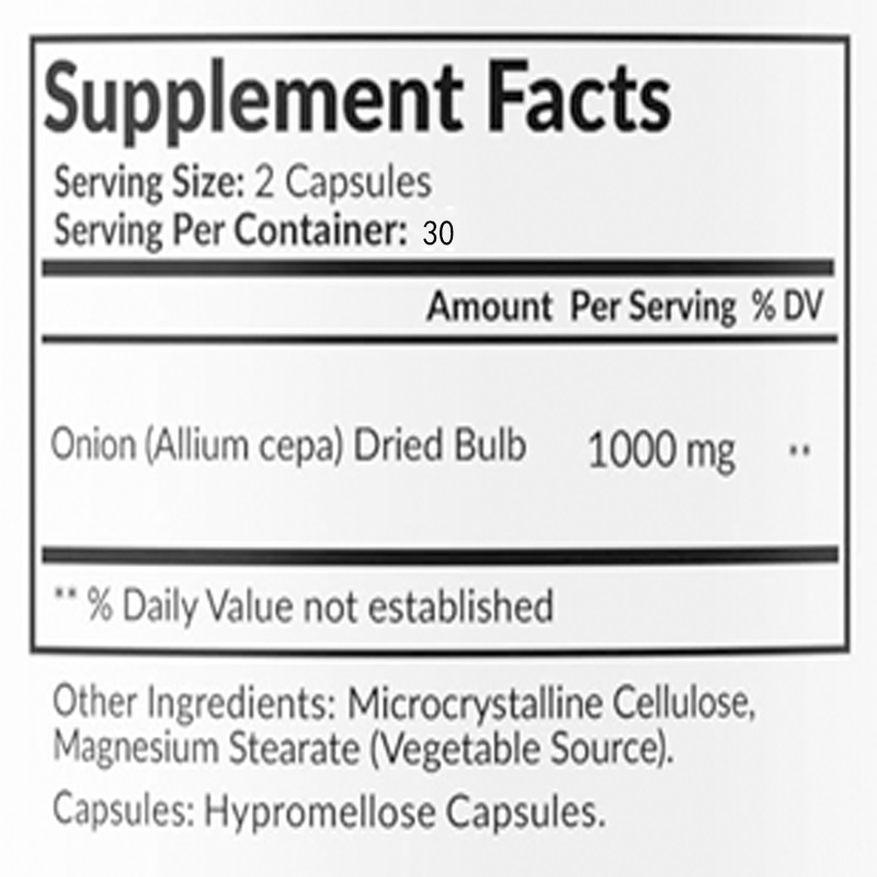 Doğal Soğan Özü 1000mg - Alliu - Herbal Supplement incelemesi ve fiyatı