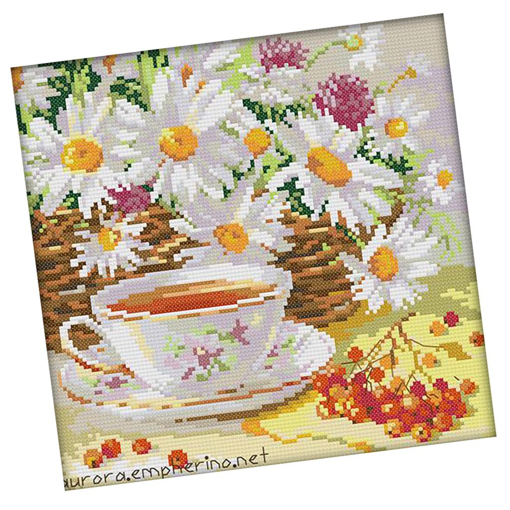 Çapraz Dikiş Baskılı Kanvas Pa - Chamomile Tea incelemesi ve fiyatı